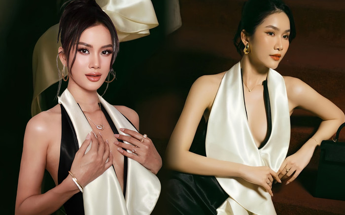 Đụng độ váy lẫn tạo hình thảm đỏ, Phương Anh quý phái ngút ngàn còn Hương Ly thì sao? Ảnh 2