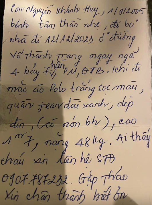 'Biến mất' khi ngồi sau xe mẹ, chàng trai được tìm thấy ở nơi không ngờ Ảnh 2