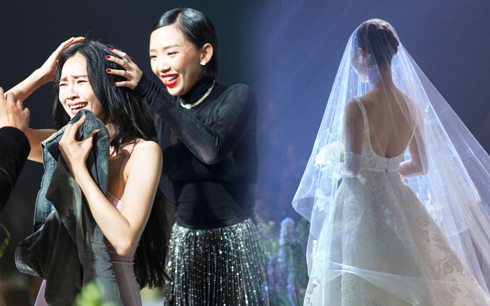 Vừa nhận được giải thưởng tại đám cưới Diễm My, Ninh Dương Lan Ngọc bất ngờ bị tháo tóc giả Ảnh 2