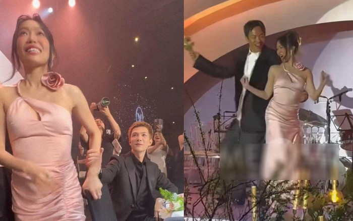 Diệu Nhi đi đám cưới sơ hở là đòi bắt hoa cô dâu, 'quẩy' với 'trai lạ': Anh Tú phản ứng ra sao? Ảnh 2