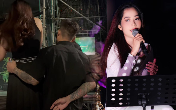 Chồng sắp cưới hộ tống Nam Em đi diễn, có hành động tiết lộ tình trạng yêu đương hiện tại Ảnh 2