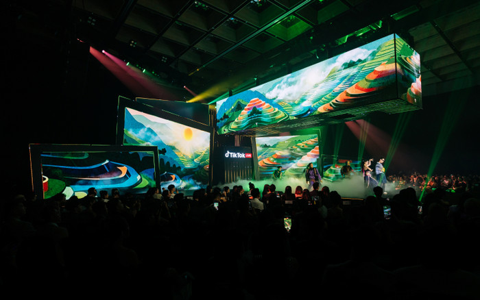 Sân khấu hoành tráng tại TikTok LIVE Fest 2023 được tổ chức vào 22/12 vừa qua.