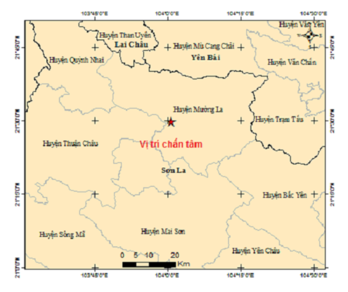 Kon Tum và Sơn La vừa xảy ra động đất Ảnh 1