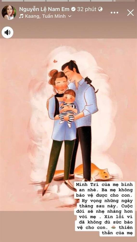 Story của Nam Em được cho là thông báo mât con