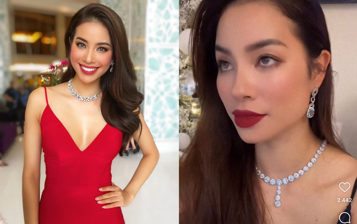 Phạm Hương đeo trang sức kim cương 'kín cổ, kín tay', dân tình lóa mắt vì độ chịu chơi của nàng hậu Ảnh 2