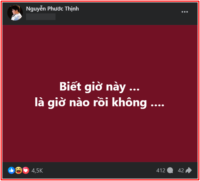 Noo Phước Thịnh có chia sẻ trên trang cá nhân, ra sao mà bị phản ứng 'dữ dội' thế này? Ảnh 1