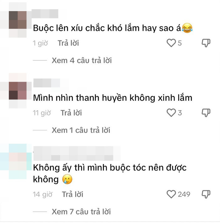 Nhiều bình luận tranh cãi về mái tóc 'thị phi' của Chu Thanh Huyền. 