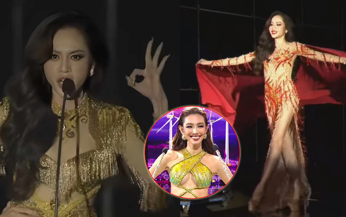 Lương Mỹ Kỳ xài chiêu như Thùy Tiên để ẵm vương miện nhưng lại 'lộ nguyên hình' khi cầm mic Ảnh 2