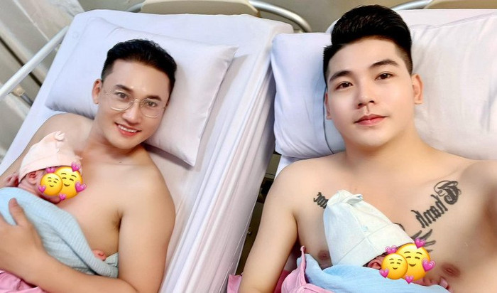 Bức ảnh Hà Trí Quang - Thanh Đoàn công khai hai con nhận về nhiều ý kiến trái chiều.