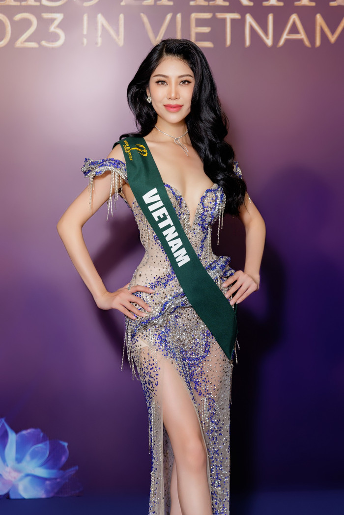Lan Anh tại sự kiện 'Xin chào Miss Earth 2023 in VietNam'.