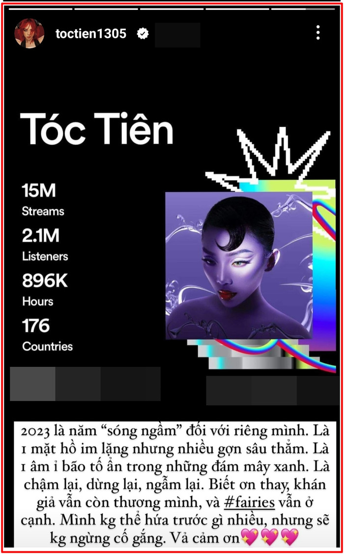 Tóc Tiên: '2023 là năm sóng ngầm đối với tôi' Ảnh 1