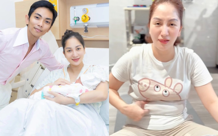 Khánh Thi lộ bụng sau 3 tháng sinh con, thái độ của Phan Hiển gây chú ý Ảnh 2