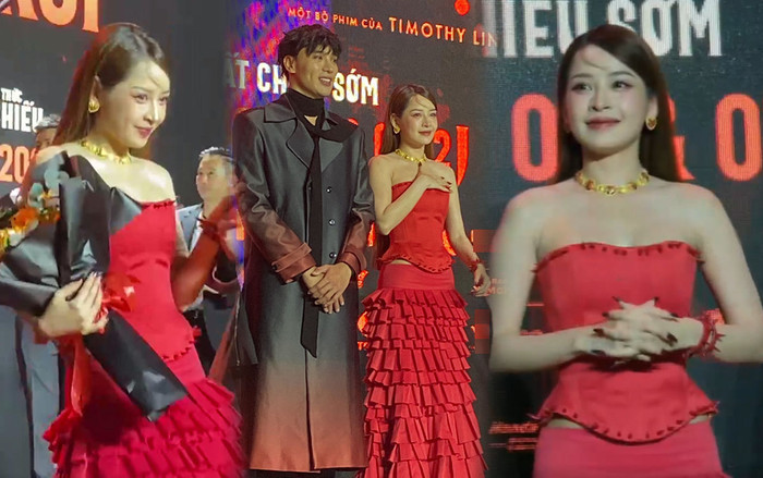 Ảnh chưa chỉnh sửa của Chi Pu ở sự kiện ra mắt phim mới, có còn xứng danh nữ thần quốc dân? Ảnh 2