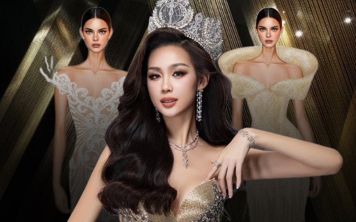 Hậu chỉ trích 'lấn lát' Mai Phương, Bảo Ngọc chọn váy final walk đơn giản ở CK Miss Intercontinental 2023 Ảnh 2