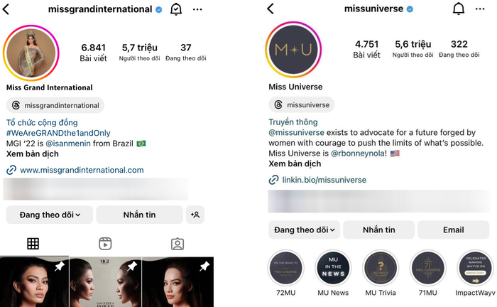 Cách đây 1 tháng, Miss Grand International vẫn đang vượt mặt Miss Universe.