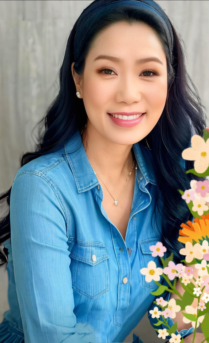 Nhan sắc trẻ trung của Trịnh Kim Chi dù cô đã ở ngoài 50 tuổi.