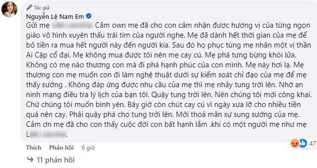 Nam Em bất ngờ tố ai đó đã bày trò sau lưng nên phải công khai bạn trai, tuyên bố 'chiến tới cùng' Ảnh 2