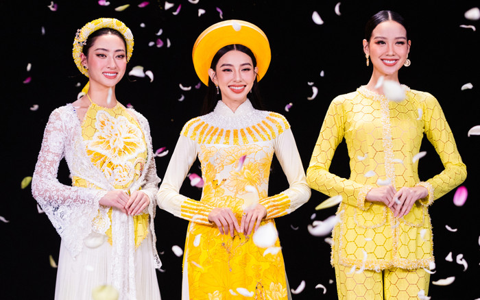 Ba nàng hậu có thành tích xuất sắc ở quốc tế 'chạm trán': Bảo Ngọc có 'ăn đứt' đàn chị bằng chiều cao? Ảnh 2