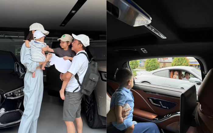 Chiều con như Cường Đô La: Lấy 2 chiếc xế hộp tiền tỷ đi dạo phố, tạo ra khung ảnh quá xịn sò Ảnh 2