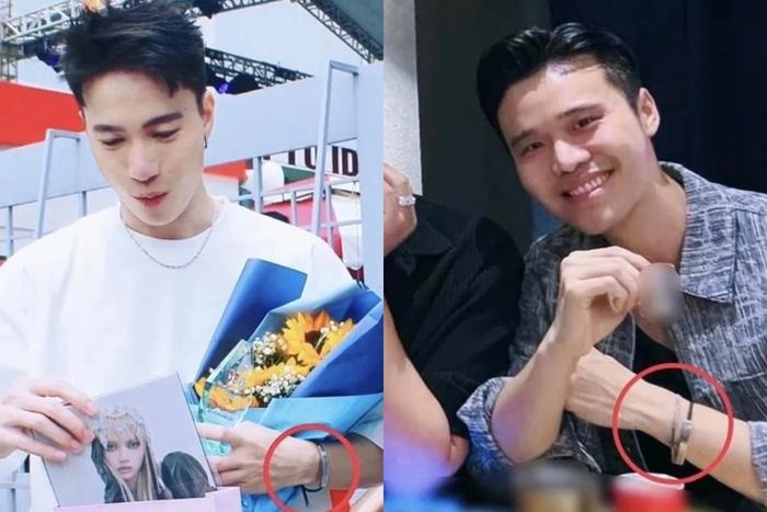 S.T Sơn Thạch và Lâm Thành Kim bị soi mang vòng tay cặp với nhau.
