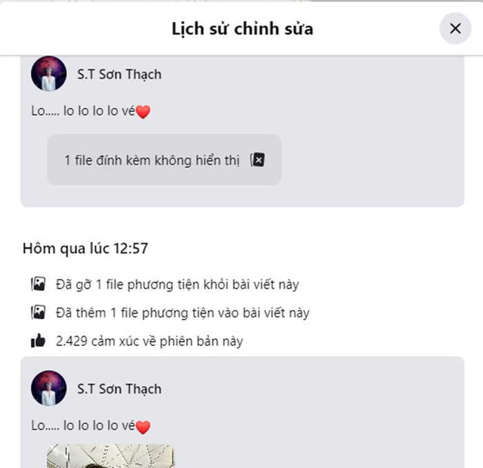 Động thái gỡ bỏ tấm ảnh và xóa đi dòng chữ của S.T càng khiến netizen cho rằng anh đang 'giật mình'.