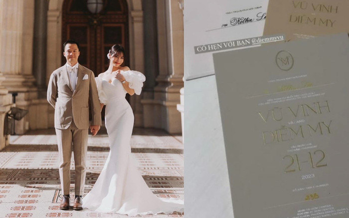 Hé lộ thiệp cưới giản dị đầy tinh tế của Diễm My 9X Ảnh 2
