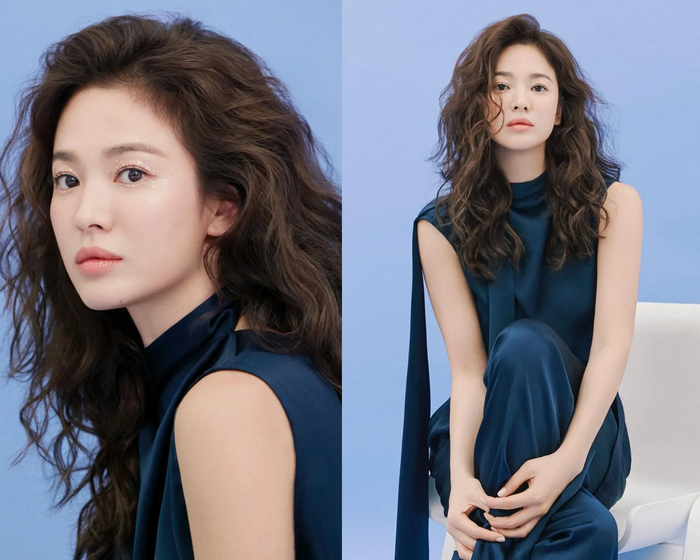 Song Hye Kyo với tạo hình tóc xoăn