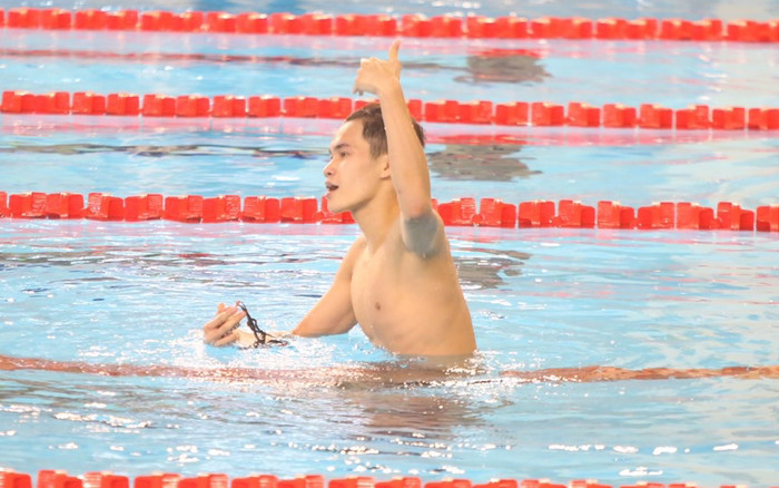 Phạm Thanh Bảo phá hai kỷ lục ở SEA Games 32 và tấm HCV lịch sử cho bơi Việt Nam Ảnh 2