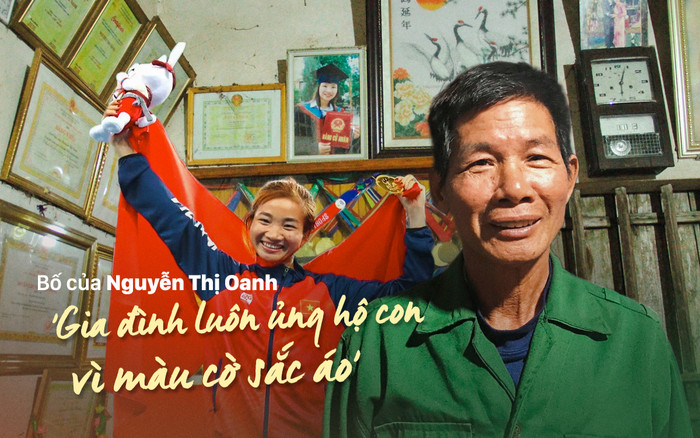 Bố của Nguyễn Thị Oanh: 'Gia đình luôn ủng hộ con vì màu cờ sắc áo' Ảnh 2