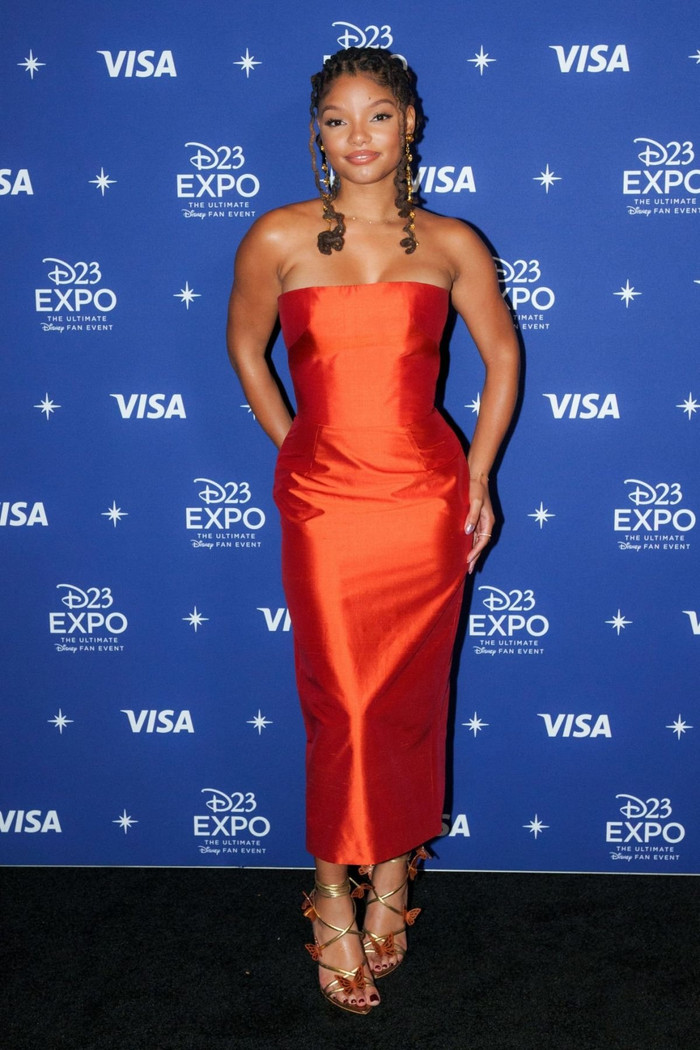  Tiên cá Halle Bailey 'bức tử' vòng 1 trong chiếc đầm ánh kim hở bạo Ảnh 6