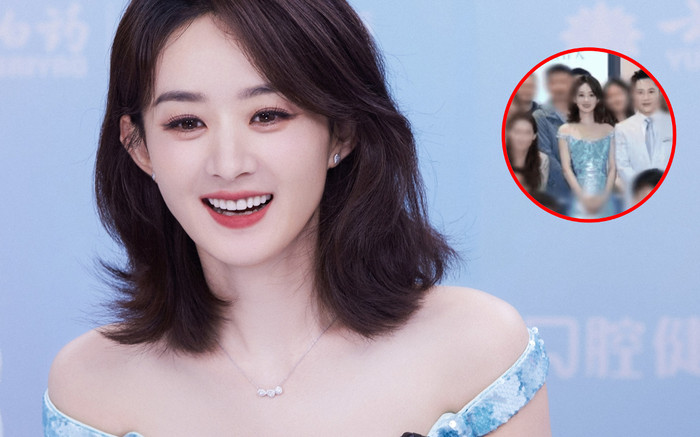 Nhan sắc nổi bần bật của Triệu Lệ Dĩnh khi đứng giữa đám đông, không hổ danh là nữ thần Ảnh 2