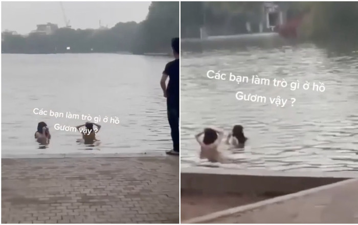 Xôn xao clip 2 người không mảnh vải che thân, tắm giữa hồ Hoàn Kiếm: Chính quyền vào cuộc xác minh Ảnh 2