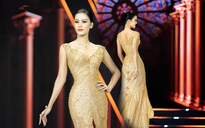 Hương Ly được quốc tế khen nức mũi với chiếc váy giấm ăn, netizen tự hào: Thi Miss Universe intop chắc! Ảnh 2