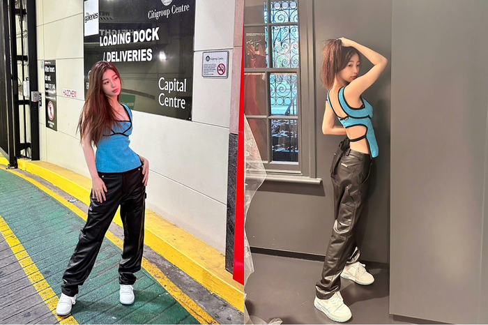 Thiết kế hở lưng ở áo của Ngu Thư Hân khá giống Triệu Lộ Tư.