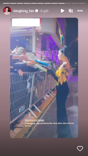 Sự thân thiện của Phạm Băng Băng đã 'đốn tim' không ít người hâm mộ