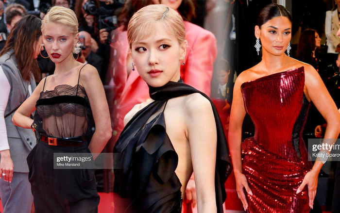 Thảm đỏ Cannes ngày 2: Róse (BLACKPINK) chiếm sóng với 'tấm lưng trần', Pia Wurtzbach lẻ bóng Ảnh 2