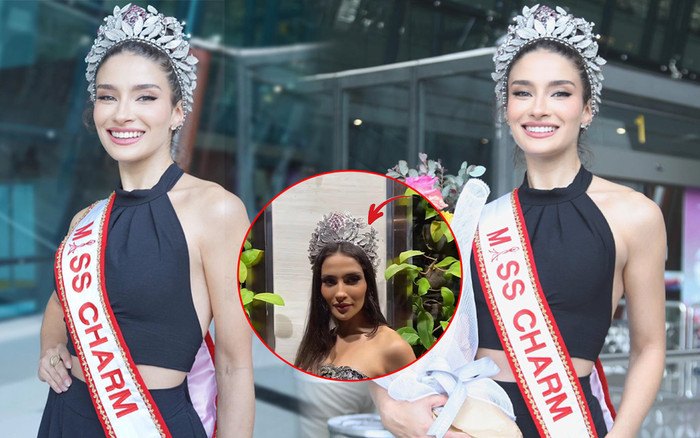 Miss Charm 2023 khiến netizen 'hú vía' khi xuất hiện cùng chiếc vương miện bị hư hại Ảnh 2
