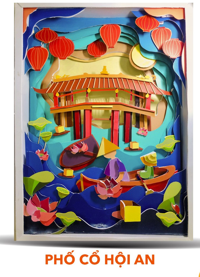 Đã mắt chiêm ngưỡng danh lam thắng cảnh đất nước qua những sản phẩm cắt giấy của giới sinh viên Ảnh 2