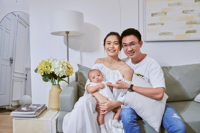 Tổ ấm viên mãn của Á hậu Mâu Thủy.