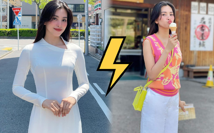 Hoa hậu Tiểu Vy bị 'bóc mẽ' loạt ảnh 'dìm' tại Nhật Bản: Thánh meme là đây chứ đâu! Ảnh 2