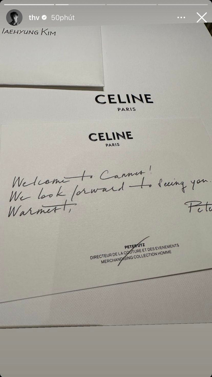 Nối tiếp Jennie, V cũng đã ngầm công khai việc bản thân cũng sẽ có mặt tại LHP Cannes.