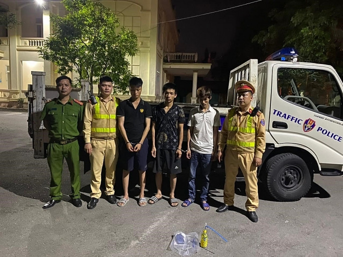 3 đối tượng tại cơ quan công an. Ảnh: PL&XH