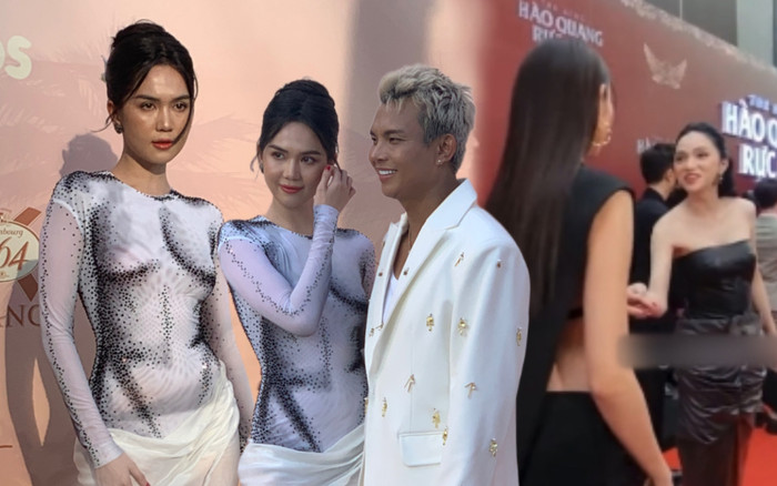Ngọc Trinh ghi điểm vì nhường vị trí cho người khác lên thảm đỏ, netizen nhớ lại chuyện cũ của Hương Giang Ảnh 2
