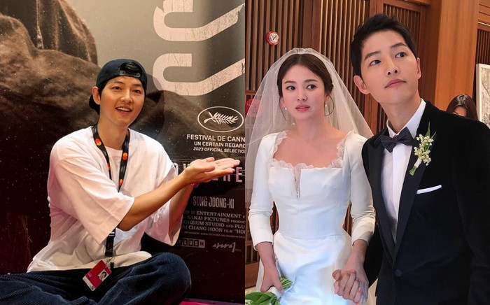 Song Joong Ki đã có mặt tại LHP Cannes 2023, còn vô tình để lộ một thói quen liên quan đến Song Hye Kyo Ảnh 2