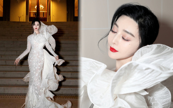 Màn 'tái xuất' của Phạm Băng Băng: Diện đến bộ thứ 13 tại Cannes 2023 mà vẫn phát sáng, đẹp rụng rời Ảnh 2