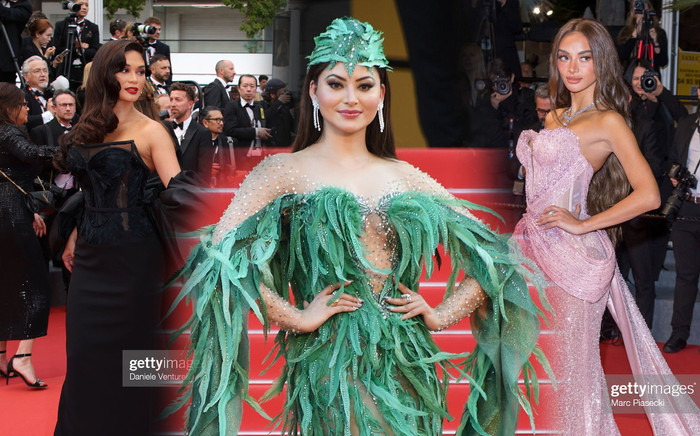 Những hoa hậu đình đám xuất hiện tại Cannes: Người như công chúa, người hoá 'két xanh' Ảnh 2