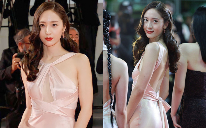 Krystal Jung diện váy cut-out khoe vòng 1 lấp ló: 'Công chúa băng giá' đẹp tan chảy trên thảm đỏ Cannes Ảnh 2