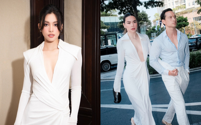 Hoa hậu Tiểu Vy diện váy 'xẻ tận rốn' giống hệt Hồ Ngọc Hà, nhưng lại tinh tế hơn ở một điểm! Ảnh 2