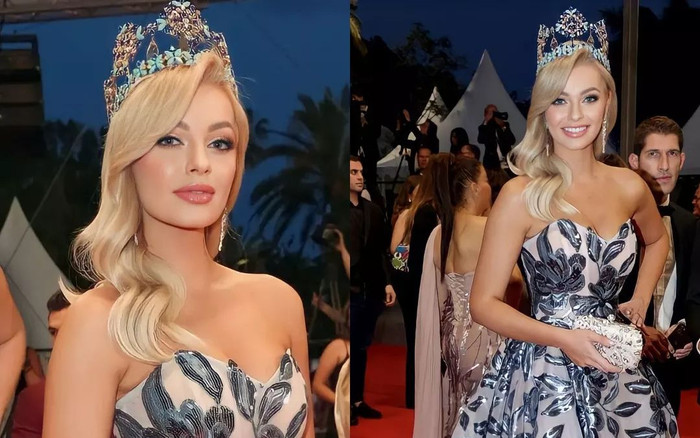 'Búp bê sống' Miss World xuất hiện tại Cannes 2023: Đội vương miện nhưng không ai nhận ra! Ảnh 2