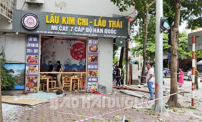 Nổ lớn tại quán mỳ cay ở Hải Dương, xót xa cảnh nạn nhân tại hiện trường Ảnh 2